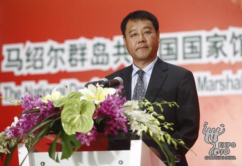 Zhang Wei, vice-président du Conseil chinois pour la promotion du commerce international, durant son allocution.
