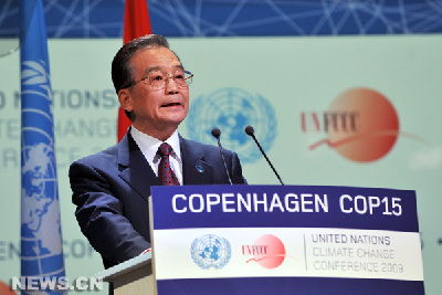 Le Premier ministre chinois, Wen Jiabao, a présenté vendredi la position de la Chine pour lutter contre le changement climatique dans son discours prononcé lors de la session d'ouverture de la réunion finale de la Conférence de l'ONU sur le changement climatique qui se tient à Copenhague.