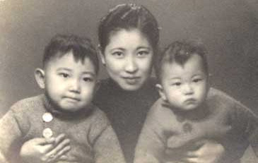 Zhu Meifu et ses deux fils, Fu Cong et Fu Min