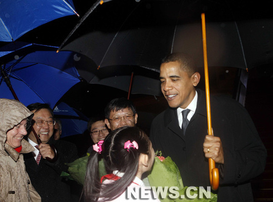  Le président des Etats-Unis Barack Obama est arrivé dimanche soir à Shanghai, entamant une visite d&apos;Etat en Chine.