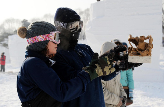 Début du 15e concours international de sculptures sur neige de Harbin